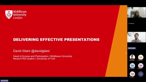 Thumbnail for Delivering effective presentations – how to share your research and engage audiences 25.2.2026