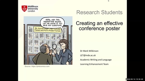Thumbnail for Creating a Good Poster by Mark Wilkinson