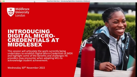 Thumbnail for entry Introducing Digital Micro-Credentials at MDX (30/11/2022)
