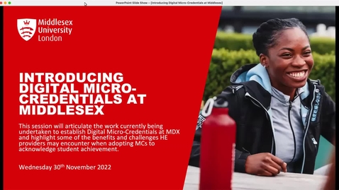 Thumbnail for Introducing Digital Micro-Credentials at MDX (30/11/2022)
