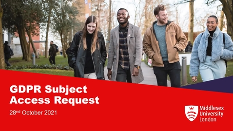 Thumbnail for GDPR and Subject Access Requests (28/10/2021)