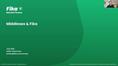 Thumbnail for 21-22: Fika: meet Asher and learn about mental fitness