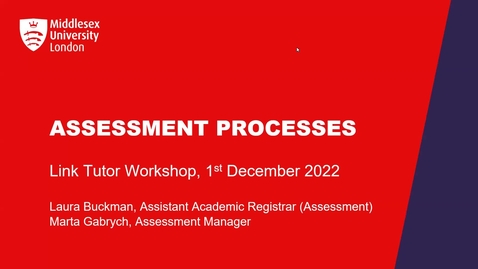 Thumbnail for Assessment Boards and Conferment of Awards (1/12/2022)