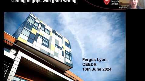 Thumbnail for Getting to grips with Grant Writing session