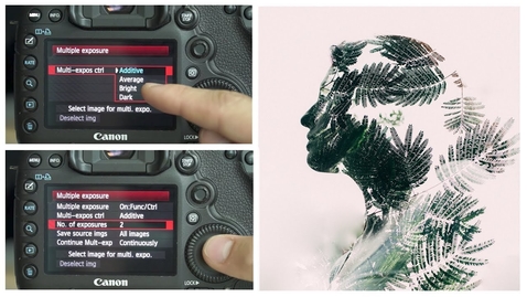 Thumbnail for 5D Mark 3 Camera Settings for a Double Exposure Multiple Exposure