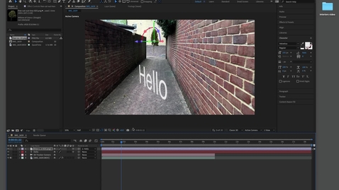 Thumbnail for 008 3D camera Tracking - Video for Interiors - AE