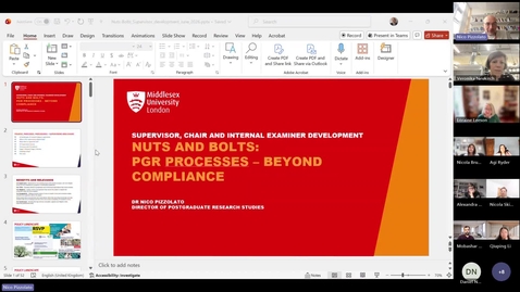 Thumbnail for Nuts and Bolts, Chair Development Session - 12.06.2026