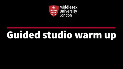 Thumbnail for Guided studio warm up