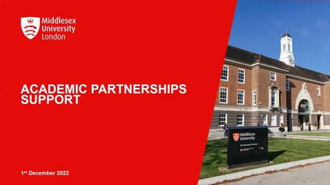 Thumbnail for Academic Partnerships Support for Partners