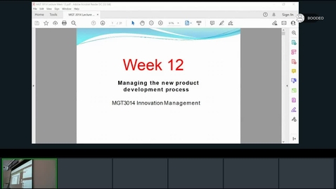 Thumbnail for entry Rec- Jan 12, 2023 11:08 AM - MUM_2022_23_MGT3014_Innovation Management