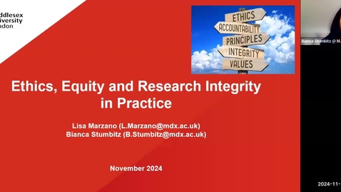Thumbnail for Ethics, Equity and Research integrity in practice