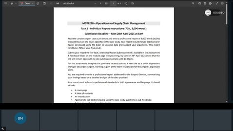 Thumbnail for Rec - Apr 10, 2025 8:17 PM - 2024_25 MGT2230 Operations &amp; Supply Chain Management