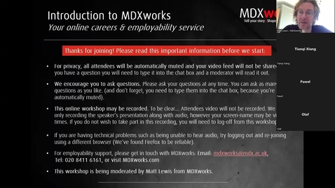 Thumbnail for Introduction to MDXworks