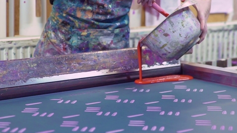 Thumbnail for Screen Printing for textiles at Zandra Rhodes studio