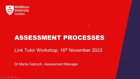 Thumbnail for Assessment Processes 16 Nov-23