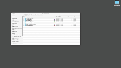 Thumbnail for 001 file structure - Video for Interiors - AE