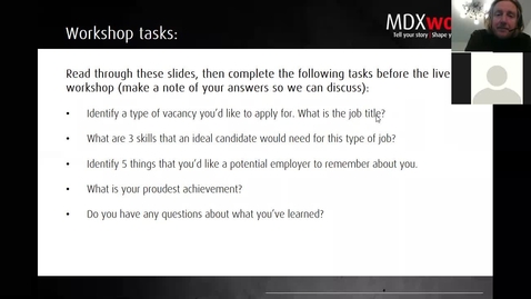 Thumbnail for Cover Letters Workshop  - 27 05 2021