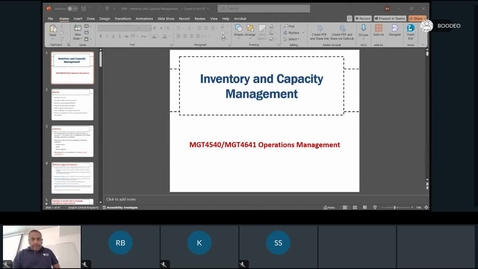 Thumbnail for Rec - Oct 14, 2024 5:09 PM - 2024_25_MUM_MGT_4540 Operations Management