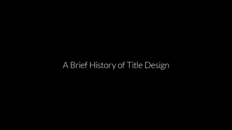 Thumbnail for entry History of Titles