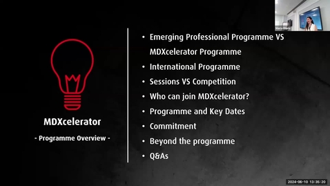Thumbnail for MDXcelerator Day 1_10 June 2024_Introduction Sessison