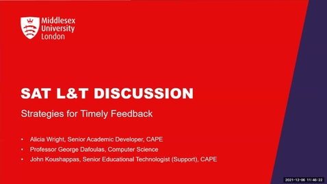 Thumbnail for SAT L&amp;T Showcase: Strategies for Timely Feedback
