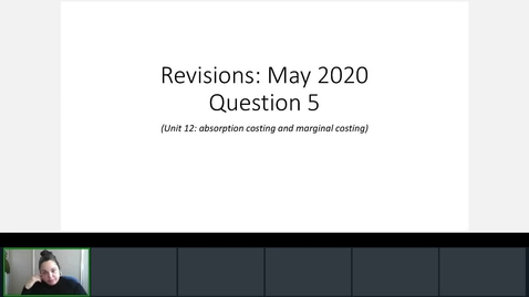 Thumbnail for entry Rec- Mar 14, 2022 10:32 AM - ACC1115 Agnes Session.mp4