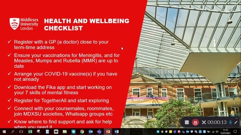 Thumbnail for 21-22: RfA Health and Wellbeing Checklist