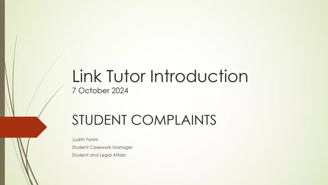 Thumbnail for Student complaints