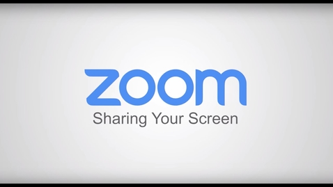 Thumbnail for entry Sharing Your Screen Zoom