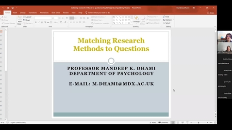 Thumbnail for Matching Research Methods to Questions