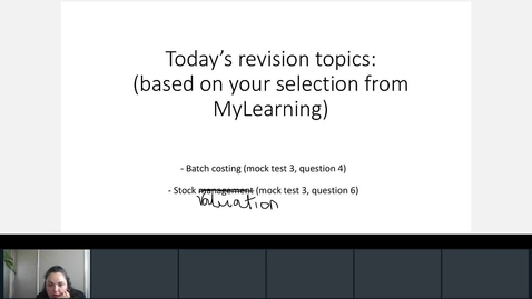 Thumbnail for entry Rec- Mar 28, 2022 10:37 AM - ACC1115 Agnes Session.mp4