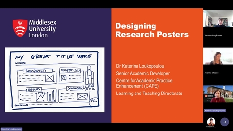 Thumbnail for Designing research posters and presentations - 11.03.2026