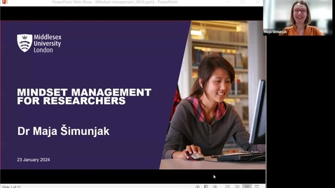 Thumbnail for Mindset Management for Researchers - 23.01.24