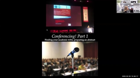 Thumbnail for Conferences Part 1: Finding your tribe and preparing an abstract