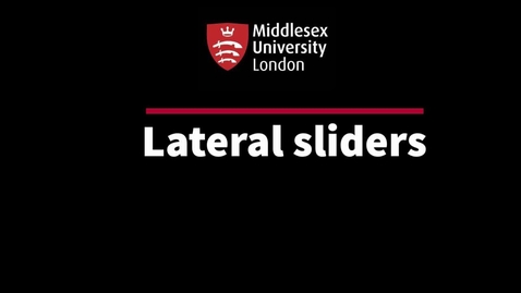 Thumbnail for Lateral sliders