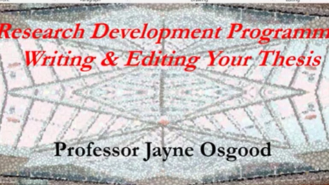 Thumbnail for Doctoral thesis: strategies and practices from research design to writing and editing