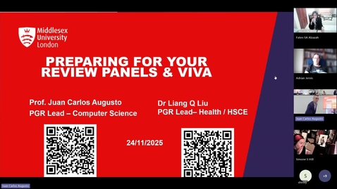 Thumbnail for Preparing for your transfer/viva panel(s) - 24.11.2025