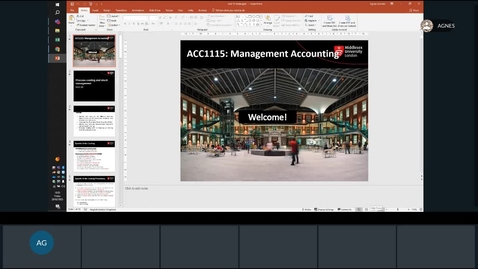 Thumbnail for Rec - Feb 28, 2025 4:33 PM - ACC1115 Agnes' Session