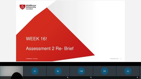 Thumbnail for entry Clip of week 16 and 17 - Assessment Rebrief and AR/VR Lecture_2