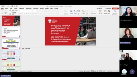 Thumbnail for Kickstarting Series: Preparing for Your Next Milestone In Your Research Journey 28.10.2025