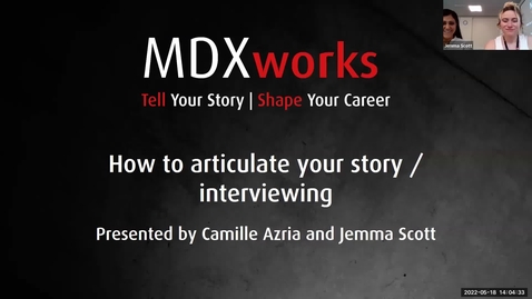 Thumbnail for entry How to articulate your story - interviewing