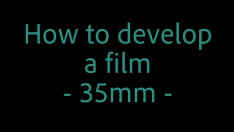 Thumbnail for How to develop a 35mm film