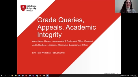 Thumbnail for entry Grade Queries, Appeals, Academic Integrity (9/2/2021)