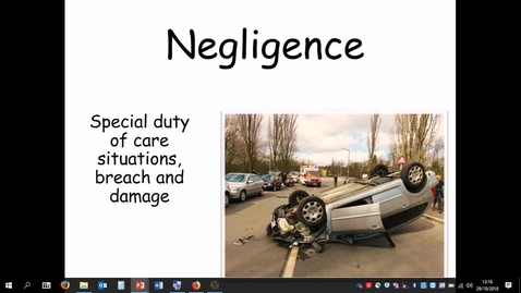 Thumbnail for Breach of duty of care