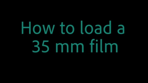 Thumbnail for entry How to load a 35mm film for processing