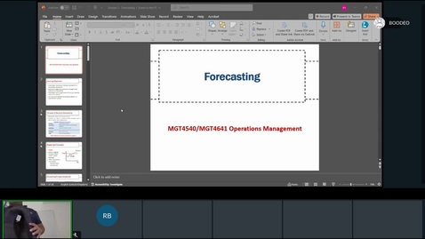 Thumbnail for Rec - Oct 7, 2024 5:03 PM - 2024_25_MUM_MGT_4540 Operations Management