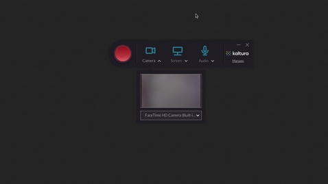 Thumbnail for entry Kaltura Capture App Walkthrough