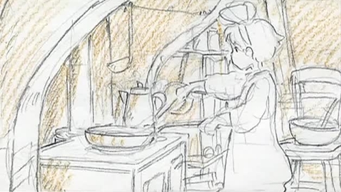 Thumbnail for MIYAZAKI, Hayao - Studio Ghibli - KIKIS DELIVERY SERVICE Animatic  - Japan 1989