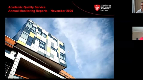 Thumbnail for Annual Monitoring Reports &amp; External Examiners (11/11/2020)