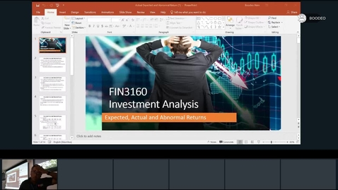 Thumbnail for entry Rec- Dec 12, 2022 1:10 PM - MUM 202223 FIN 3160 Investment Analysis MRU